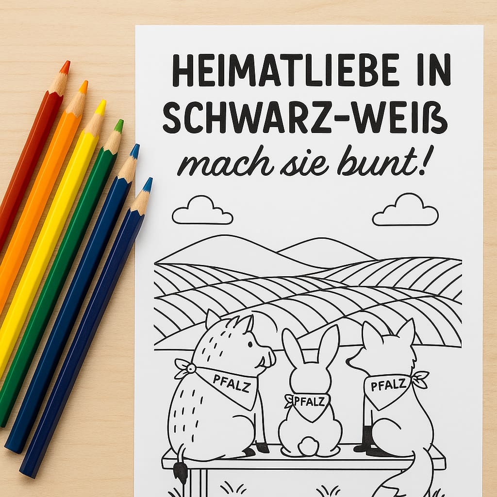 🎨 Pfalz zum Ausmalen – Jetzt bei uns im Schubkärchler!