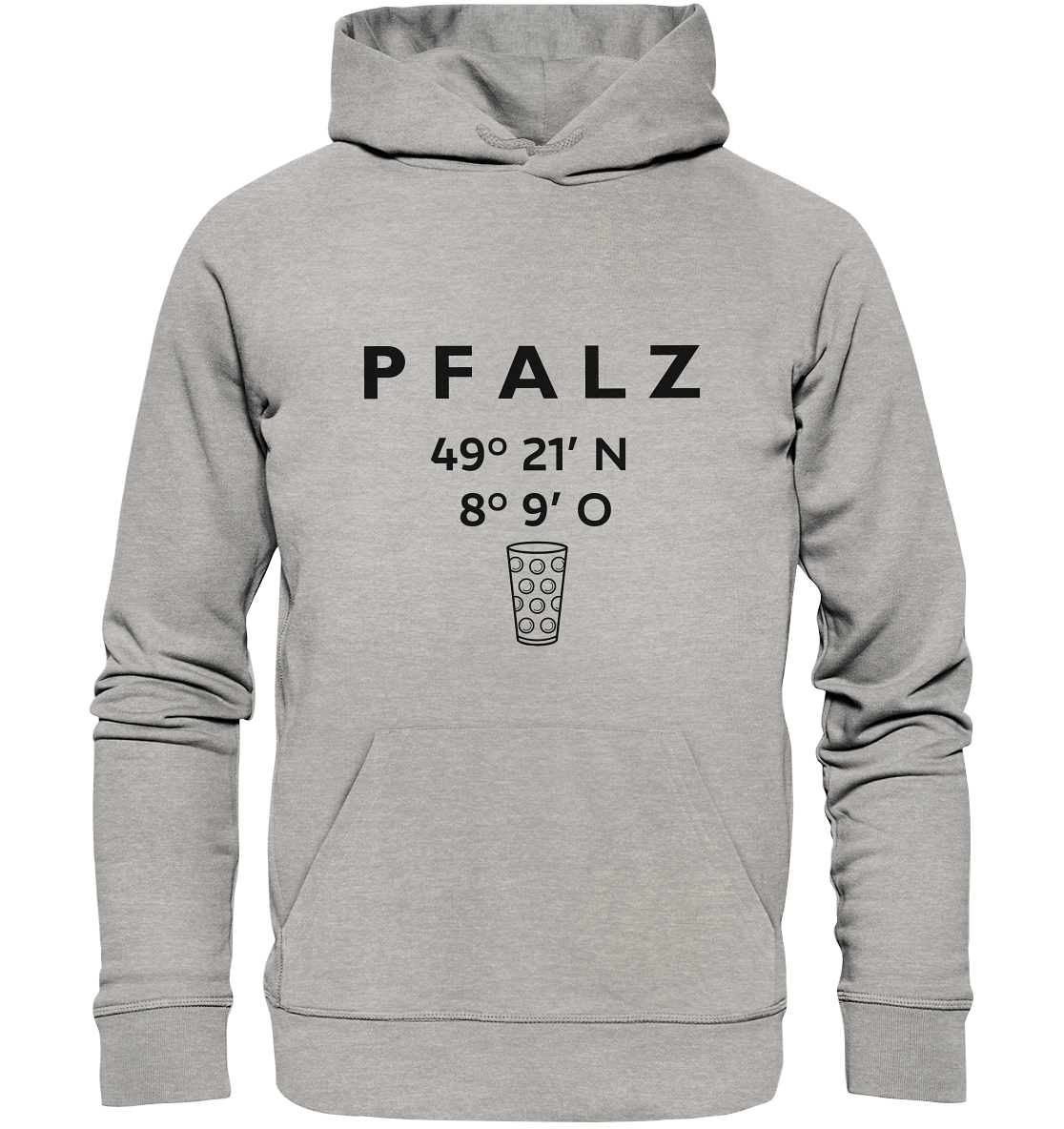 Pfalz Koordinaten - Organic Basic Hoodie