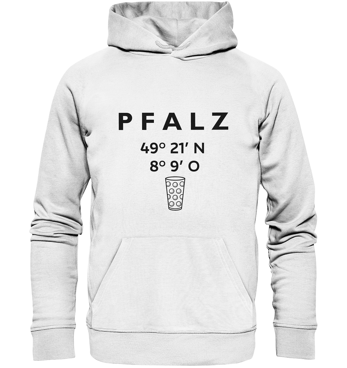 Pfalz Koordinaten - Organic Basic Hoodie