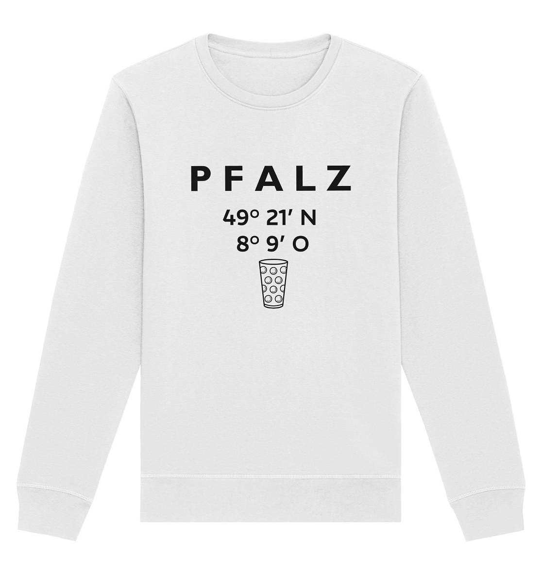 Pfalz Koordinaten - Organic Basic Unisex Sweatshirt